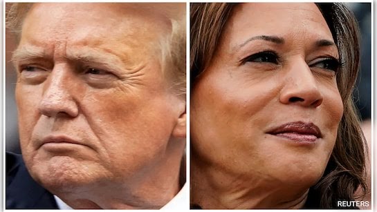 "2024 US Election on a Knife's Edge: Trump vs. Harris in a Battle for America's Future"